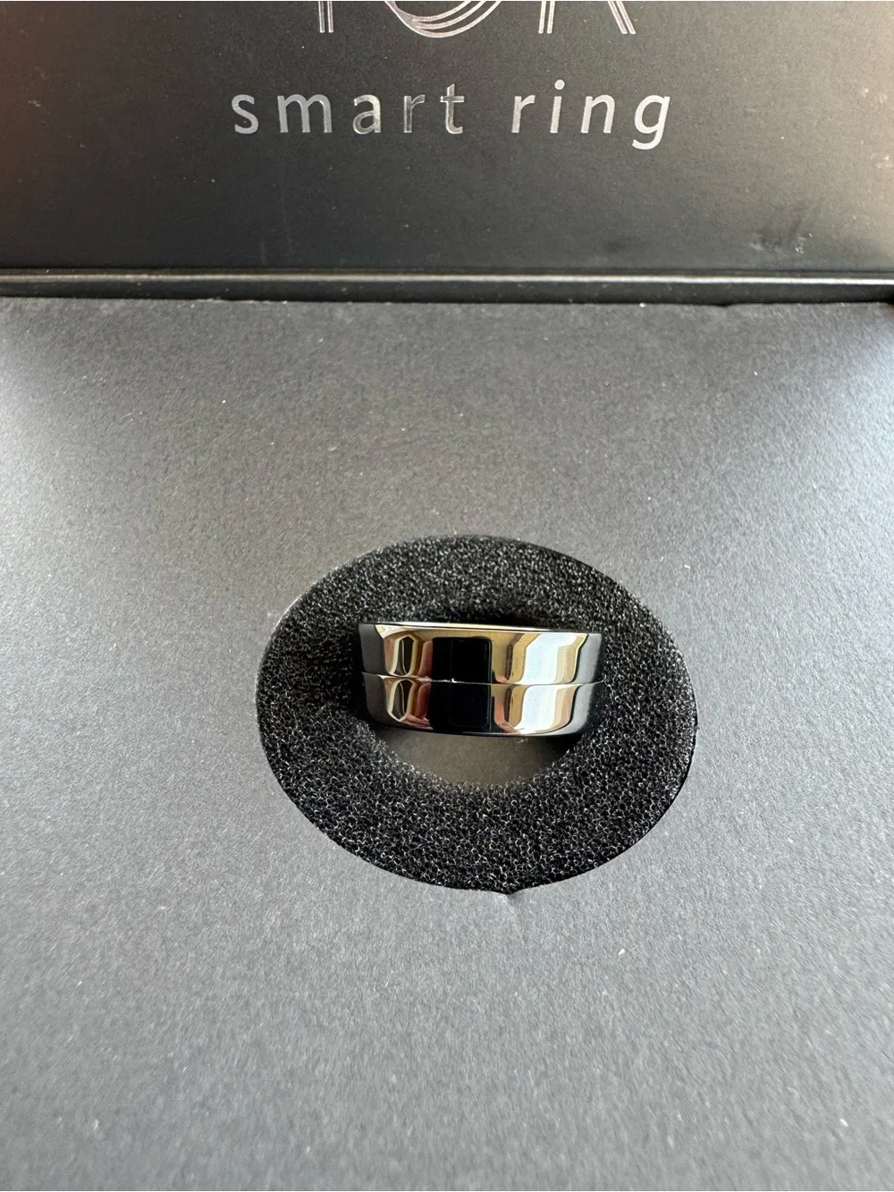 Smart Ring Gun Metal-Size 10